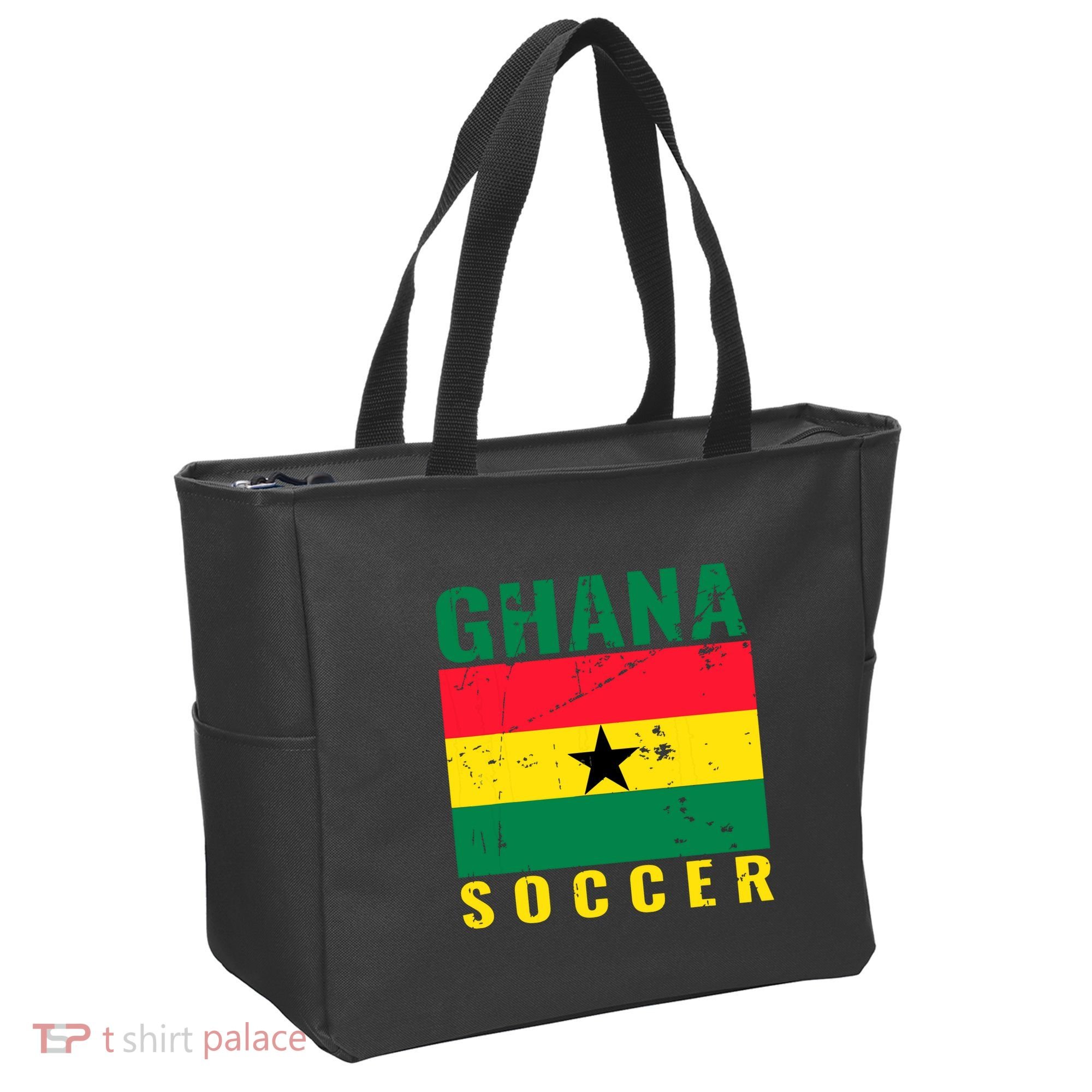 Ghana Soccer Ghana Flag T Tote Bag
