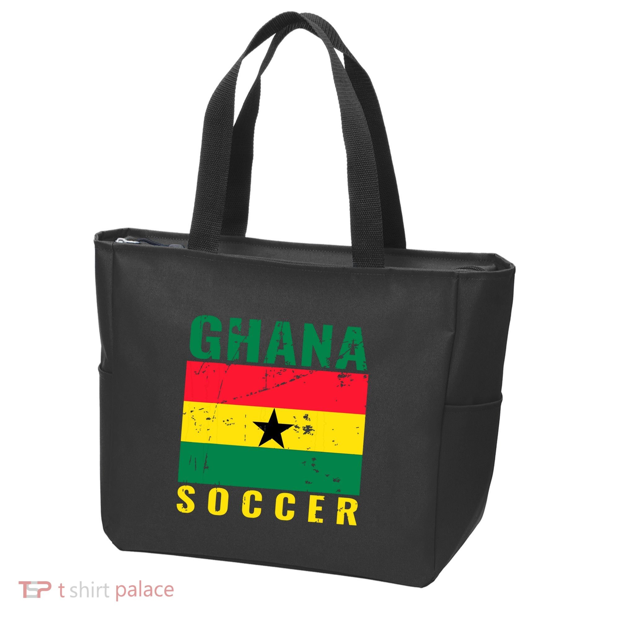 Ghana Soccer Ghana Flag T Tote Bag