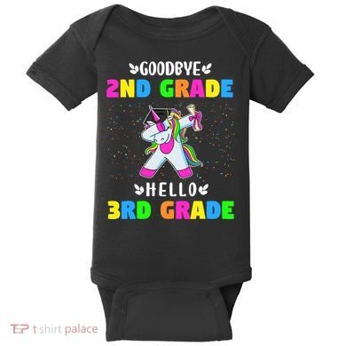 Goodbye Second Grade Hello Third Grade Baby Bodysuit