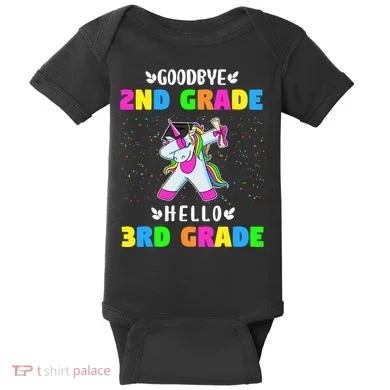 Goodbye Second Grade Hello Third Grade Baby Bodysuit