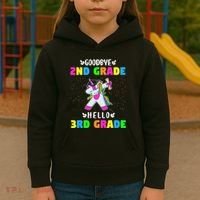 Goodbye Second Grade Hello Third Grade Kids Hoodie thumb 3