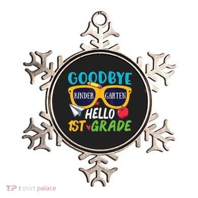 Graduation Shirt Goodbye Kindergarten Hello 1st Grade School Ornament
