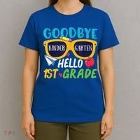 Graduation Shirt Goodbye Kindergarten Hello 1st Grade School T-Shirt thumb 4
