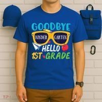 Graduation Shirt Goodbye Kindergarten Hello 1st Grade School T-Shirt thumb 6