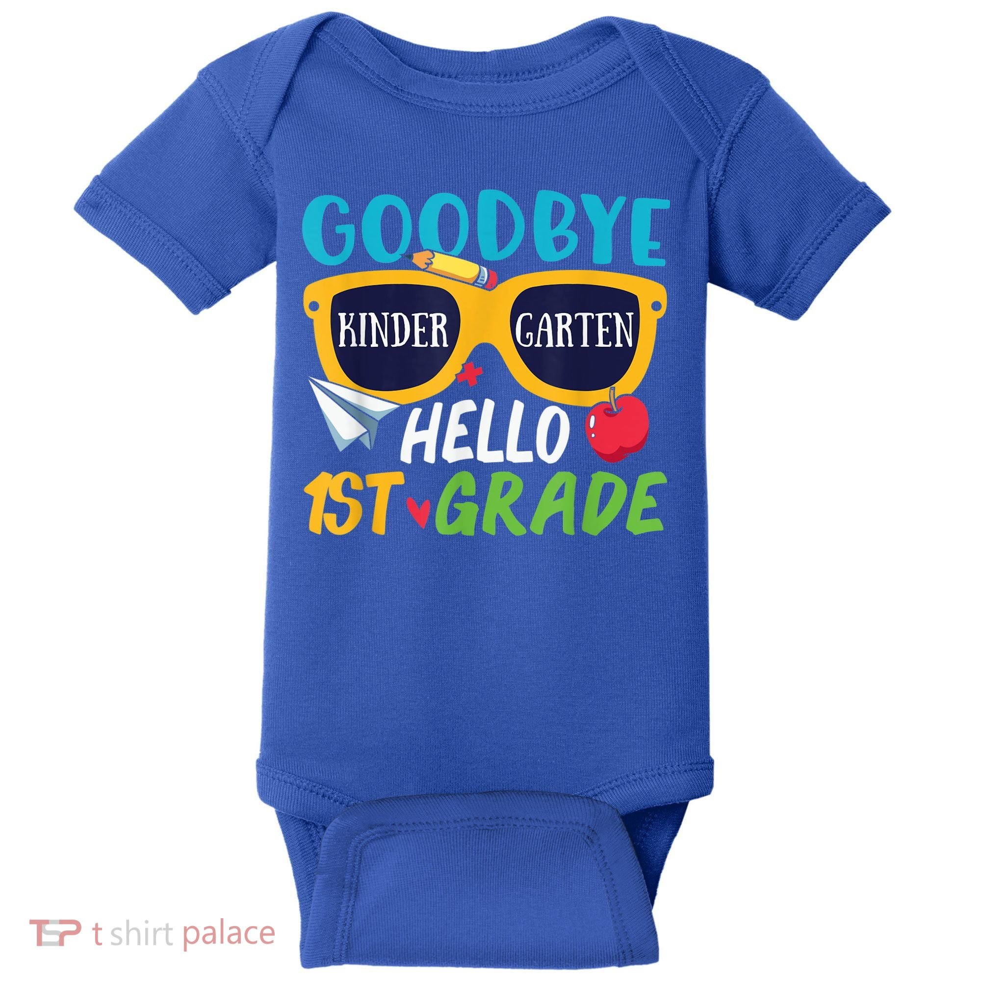 Graduation Shirt Goodbye Kindergarten Hello 1st Grade School Baby Bodysuit