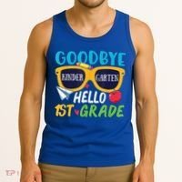 Graduation Shirt Goodbye Kindergarten Hello 1st Grade School Tank Top thumb 3