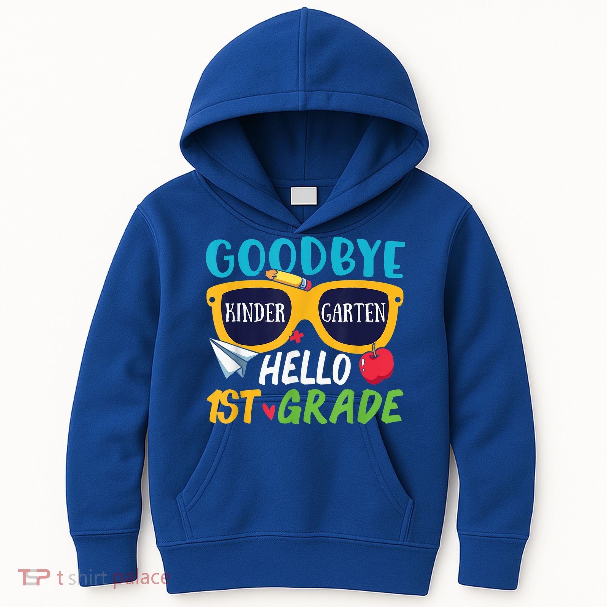 Graduation Shirt Goodbye Kindergarten Hello 1st Grade School Kids Hoodie
