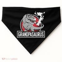 Grandpasaurus Smoking Grandpa Trex Funny USA-Made Doggie Bandana thumb 0