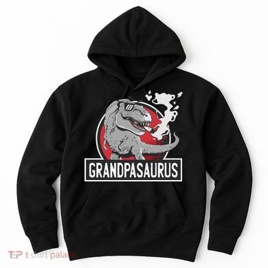 Grandpasaurus Smoking Grandpa Trex Funny Hoodie