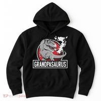 Grandpasaurus Smoking Grandpa Trex Funny Hoodie thumb 0