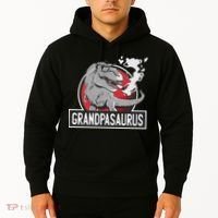 Grandpasaurus Smoking Grandpa Trex Funny Hoodie thumb 2