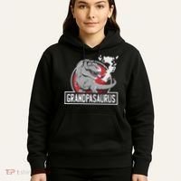 Grandpasaurus Smoking Grandpa Trex Funny Hoodie thumb 5