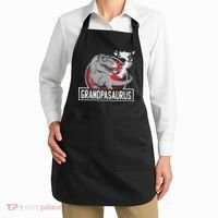 Grandpasaurus Smoking Grandpa Trex Funny Apron thumb 2