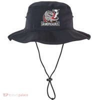 Grandpasaurus Smoking Grandpa Trex Funny Bucket Hat thumb 0