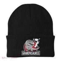 Grandpasaurus Smoking Grandpa Trex Funny Beanie thumb 0