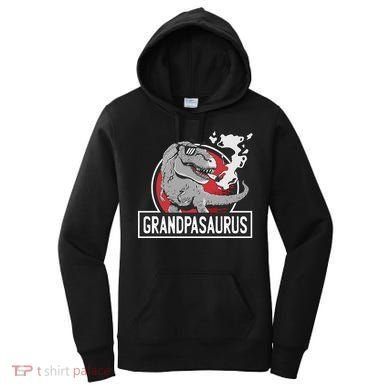 Grandpasaurus Smoking Grandpa Trex Funny Women's Hoodie