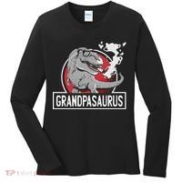 Grandpasaurus Smoking Grandpa Trex Funny Women's Long Sleeve Shirt thumb 0