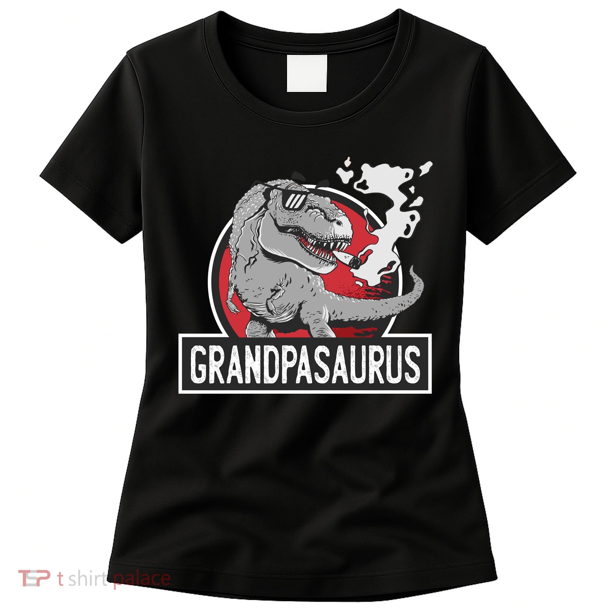 Grandpasaurus Smoking Grandpa Trex Funny Women's T-Shirt