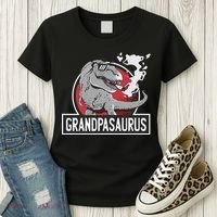 Grandpasaurus Smoking Grandpa Trex Funny Women's T-Shirt thumb 3