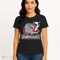 Grandpasaurus Smoking Grandpa Trex Funny Women's T-Shirt thumb 4
