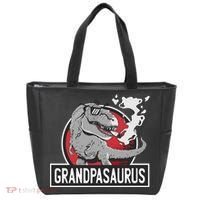 Grandpasaurus Smoking Grandpa Trex Funny Tote Bag thumb 0