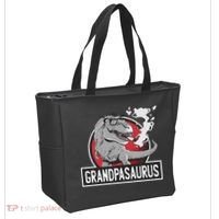Grandpasaurus Smoking Grandpa Trex Funny Tote Bag thumb 2