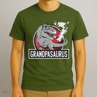Grandpasaurus Smoking Grandpa Trex Funny T-Shirt thumb 3