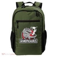 Grandpasaurus Smoking Grandpa Trex Funny Backpack thumb 0