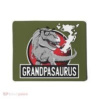 Grandpasaurus Smoking Grandpa Trex Funny Mousepad thumb 0