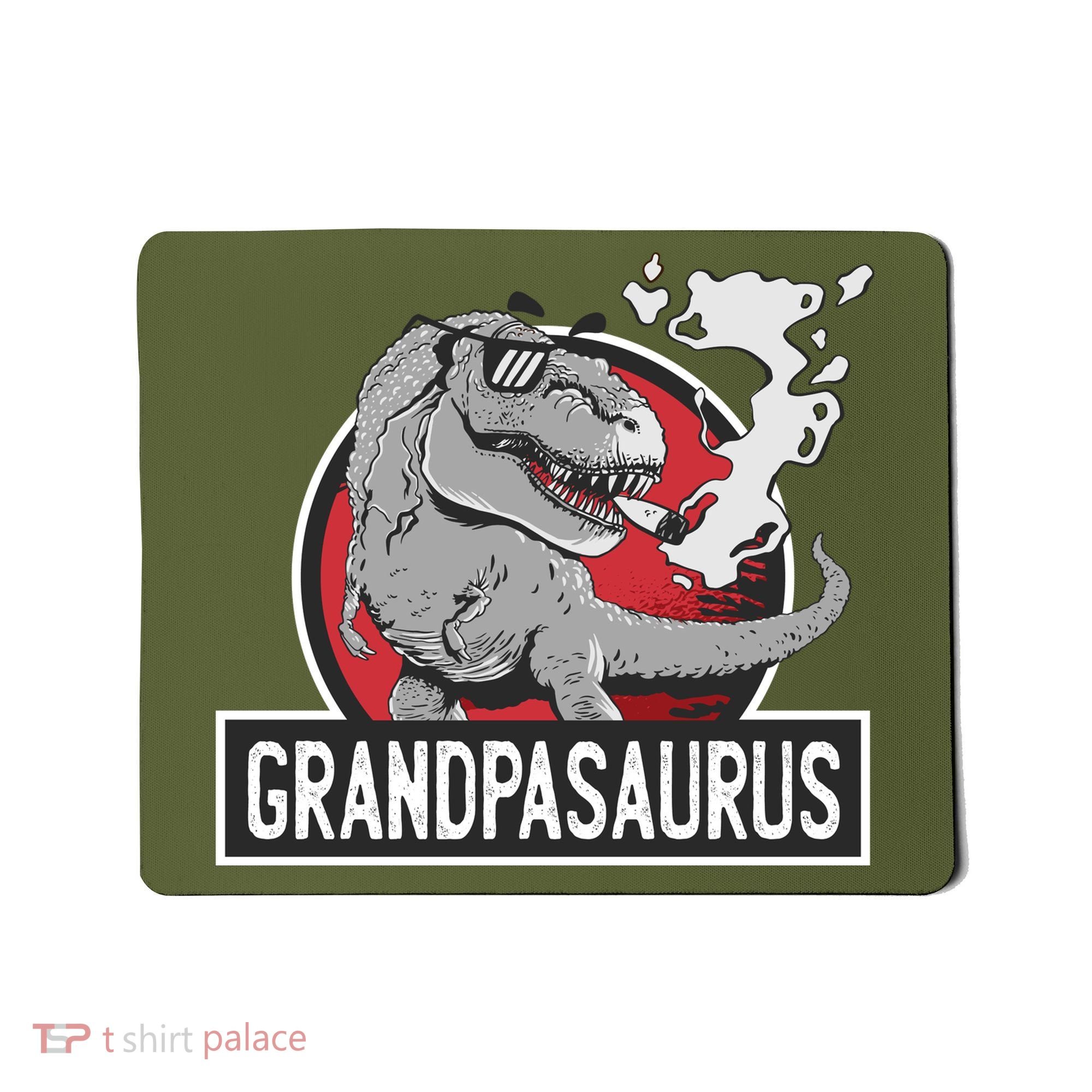 Grandpasaurus Smoking Grandpa Trex Funny Mousepad