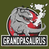 Grandpasaurus Smoking Grandpa Trex Funny Mousepad thumb 1