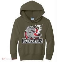 Grandpasaurus Smoking Grandpa Trex Funny Kids Hoodie thumb 0