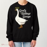 God's Silliest Goose God's Silliest Goose Duck Funny Women's Sweatshirt thumb 0