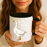 God's Silliest Goose God's Silliest Goose Duck Funny Coffee Mug thumb 3