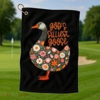 GodS Silliest Goose Apparel Golf Towel thumb 1