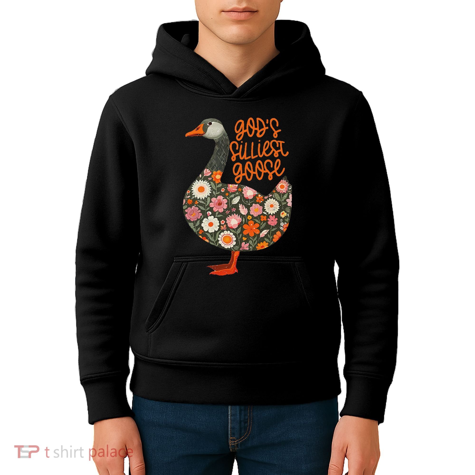 GodS Silliest Goose Apparel Kids Hoodie