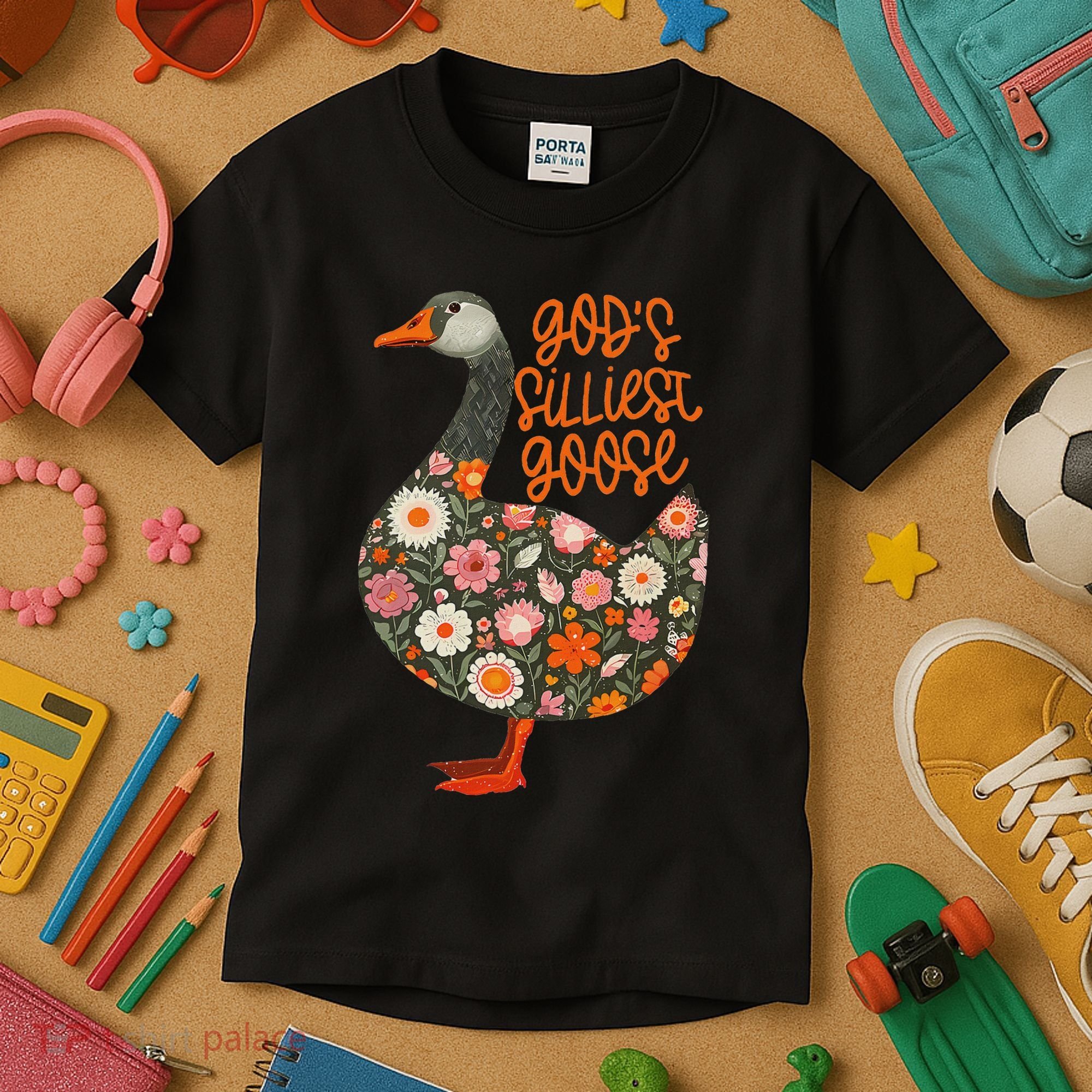 GodS Silliest Goose Apparel Kids T-Shirt