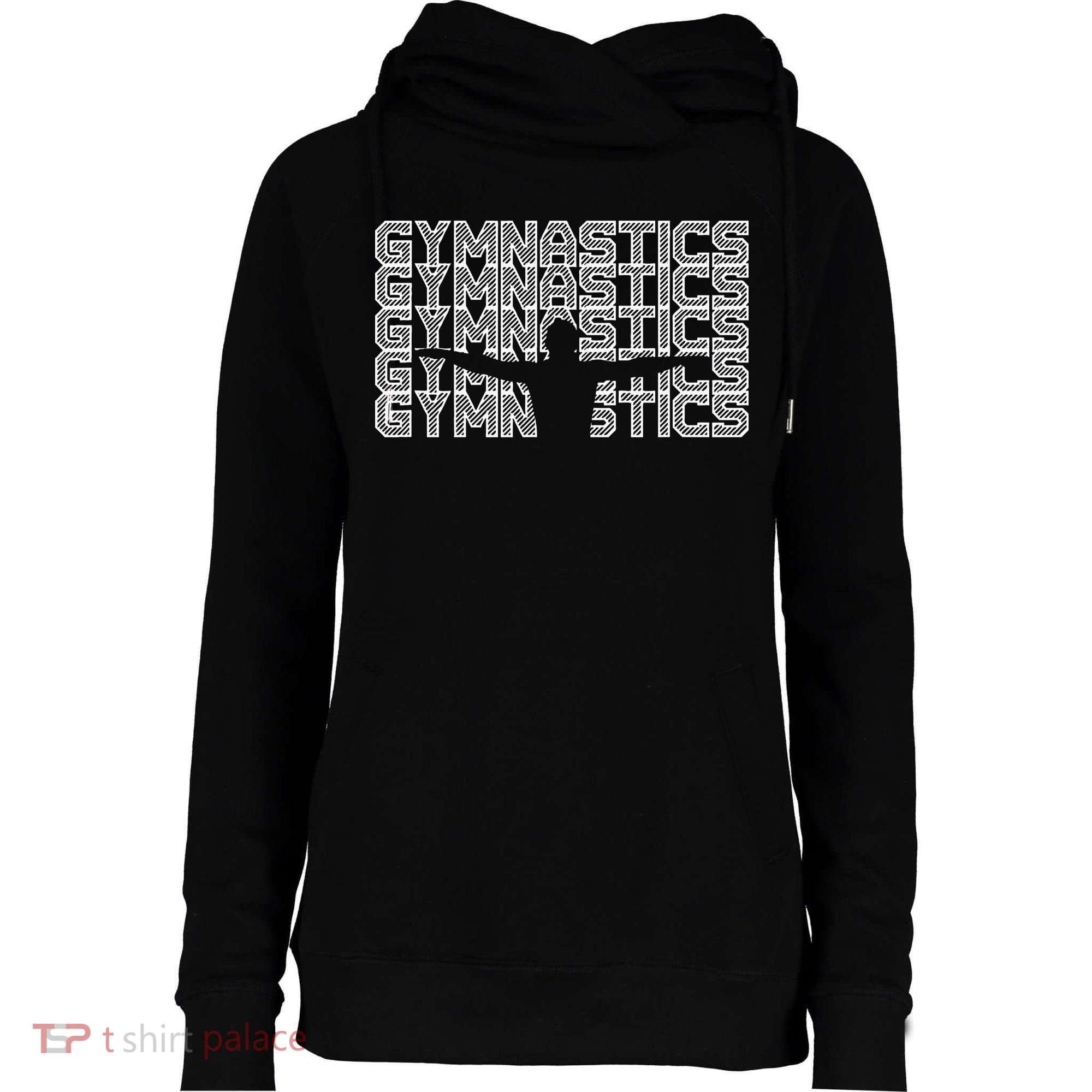 Gymnastics Sport Gymnast Dance Gift Womens Funnel Neck Pullover Hood