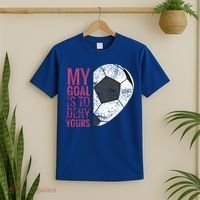 Goalkeeper Soccer Goalie I My Goal Is To Deny Yours Gift T-Shirt thumb 2