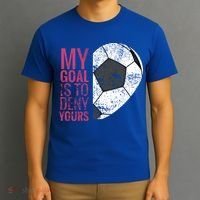 Goalkeeper Soccer Goalie I My Goal Is To Deny Yours Gift T-Shirt thumb 3