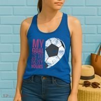 Goalkeeper Soccer Goalie I My Goal Is To Deny Yours Gift Women's Tank Top thumb 2