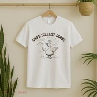 GodS Silliest Goose Funny Goose Sarcastic Vintage 90s T-Shirt thumb 2