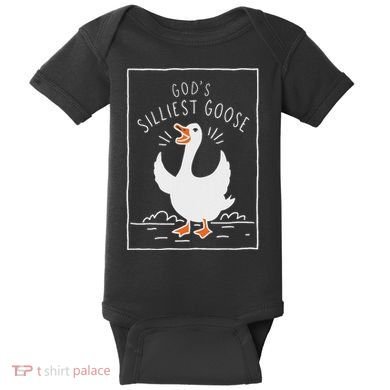 GodS Silliest Goose Baby Bodysuit