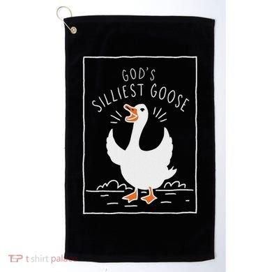 GodS Silliest Goose Golf Towel