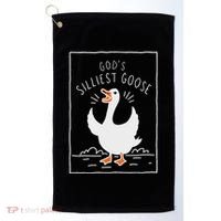 GodS Silliest Goose Golf Towel thumb 0