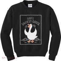 GodS Silliest Goose Kids Sweatshirt thumb 0