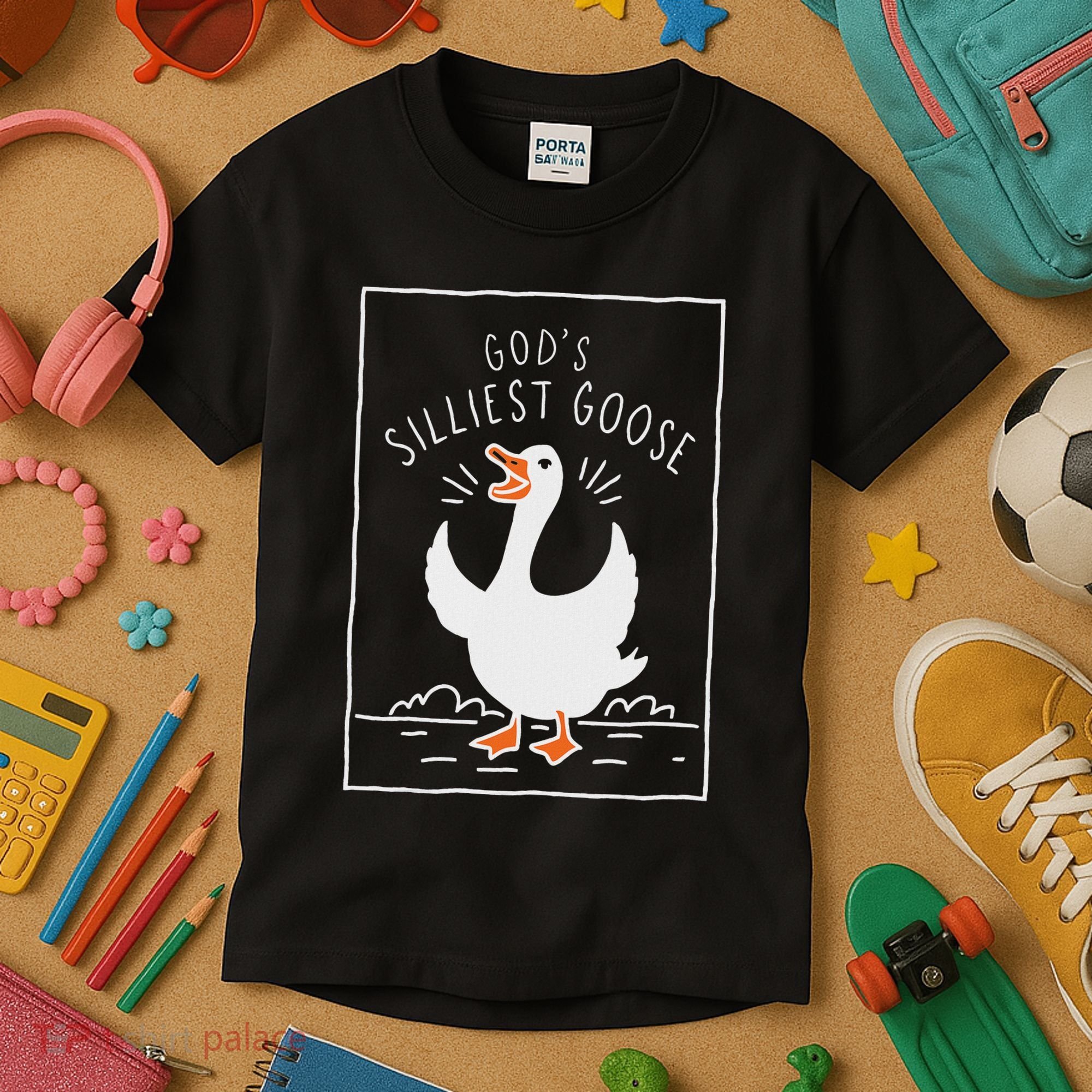 GodS Silliest Goose Kids T-Shirt