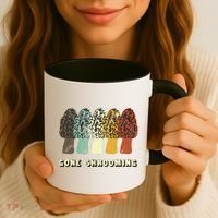 Gone Shrooming Gift Fun Mushroom Hunters Gift Coffee Mug thumb 3