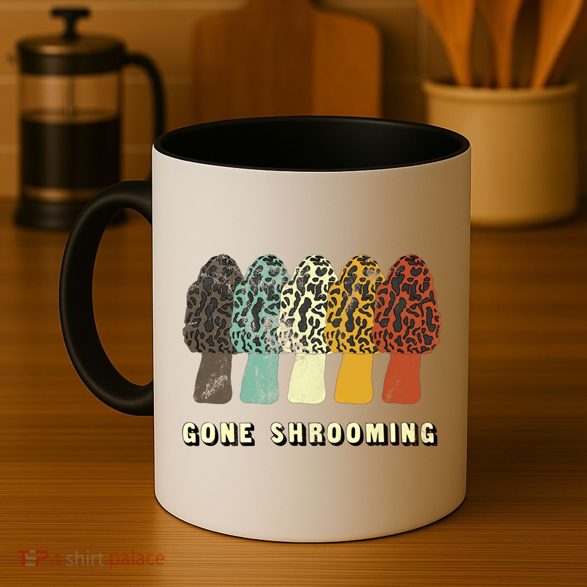 Gone Shrooming Gift Fun Mushroom Hunters Gift Coffee Mug