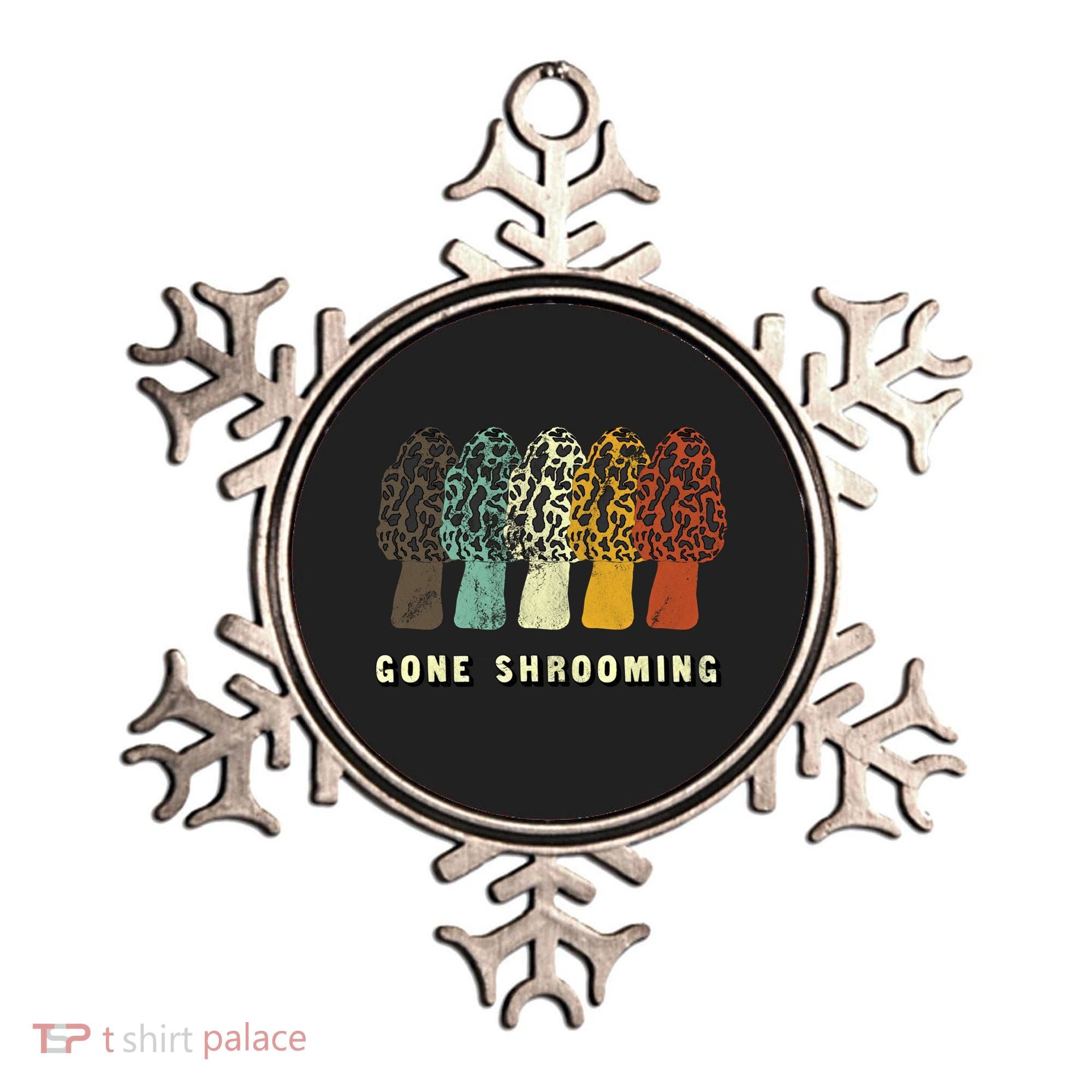 Gone Shrooming Gift Fun Mushroom Hunters Gift Ornament